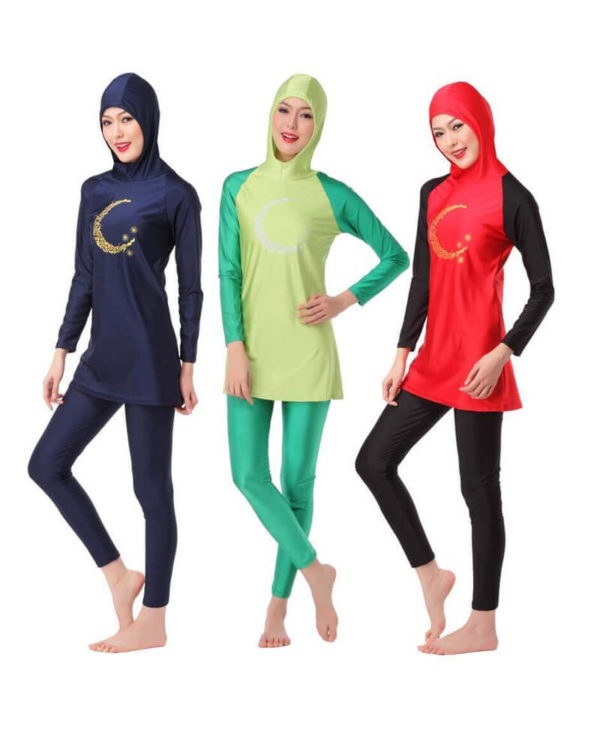 Muslim Hooded Swimwear-all-clr